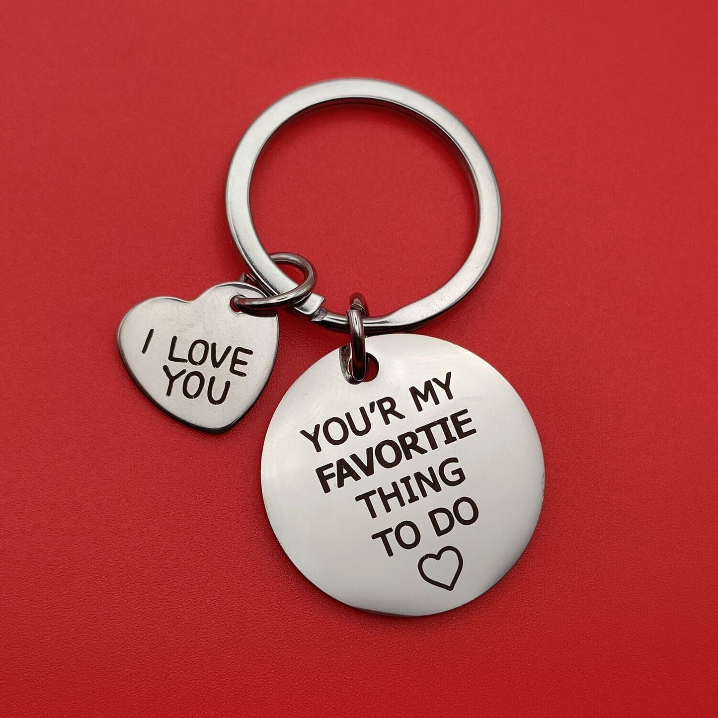 Sexy Romantic Couples Keychain Gift For Her Him Boyfriend Love Keyring Tag