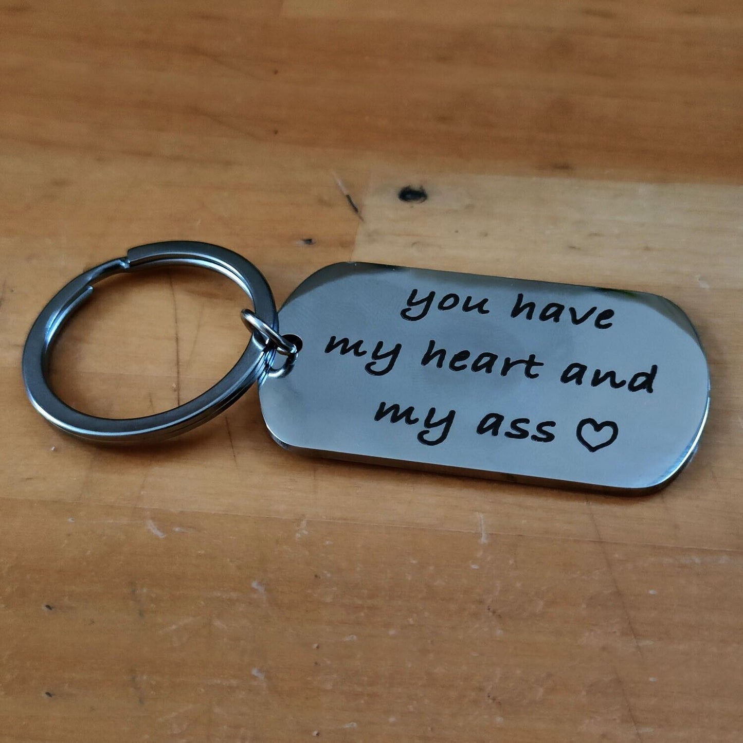 Funny Sexy Romantic Couples Keychain Gift For Her Him Boyfriend Love Keyring Tag