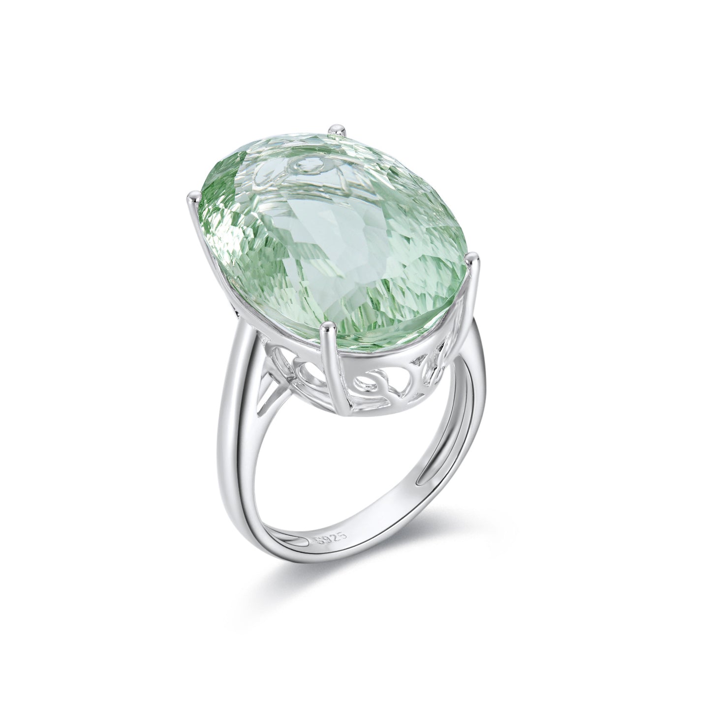 Green Amethyst Ring