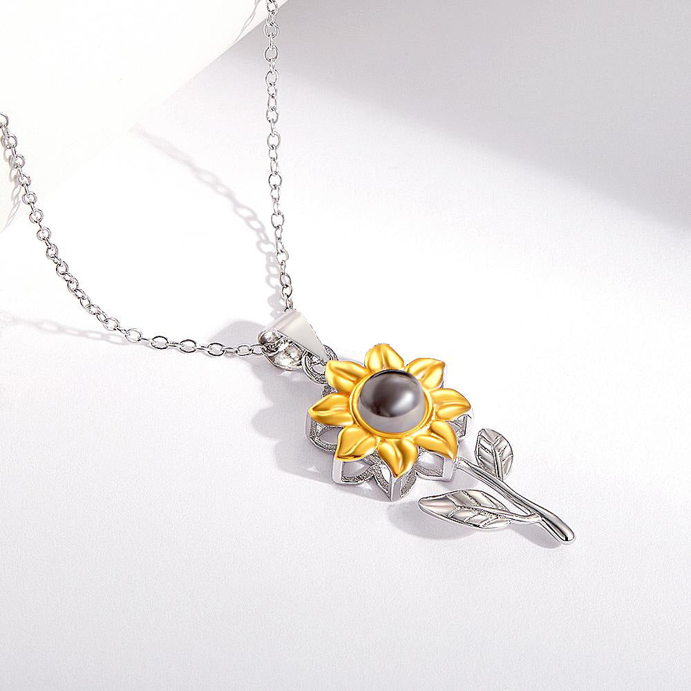 Sunflower Projection Necklace