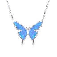 Opal Butterfly Necklace