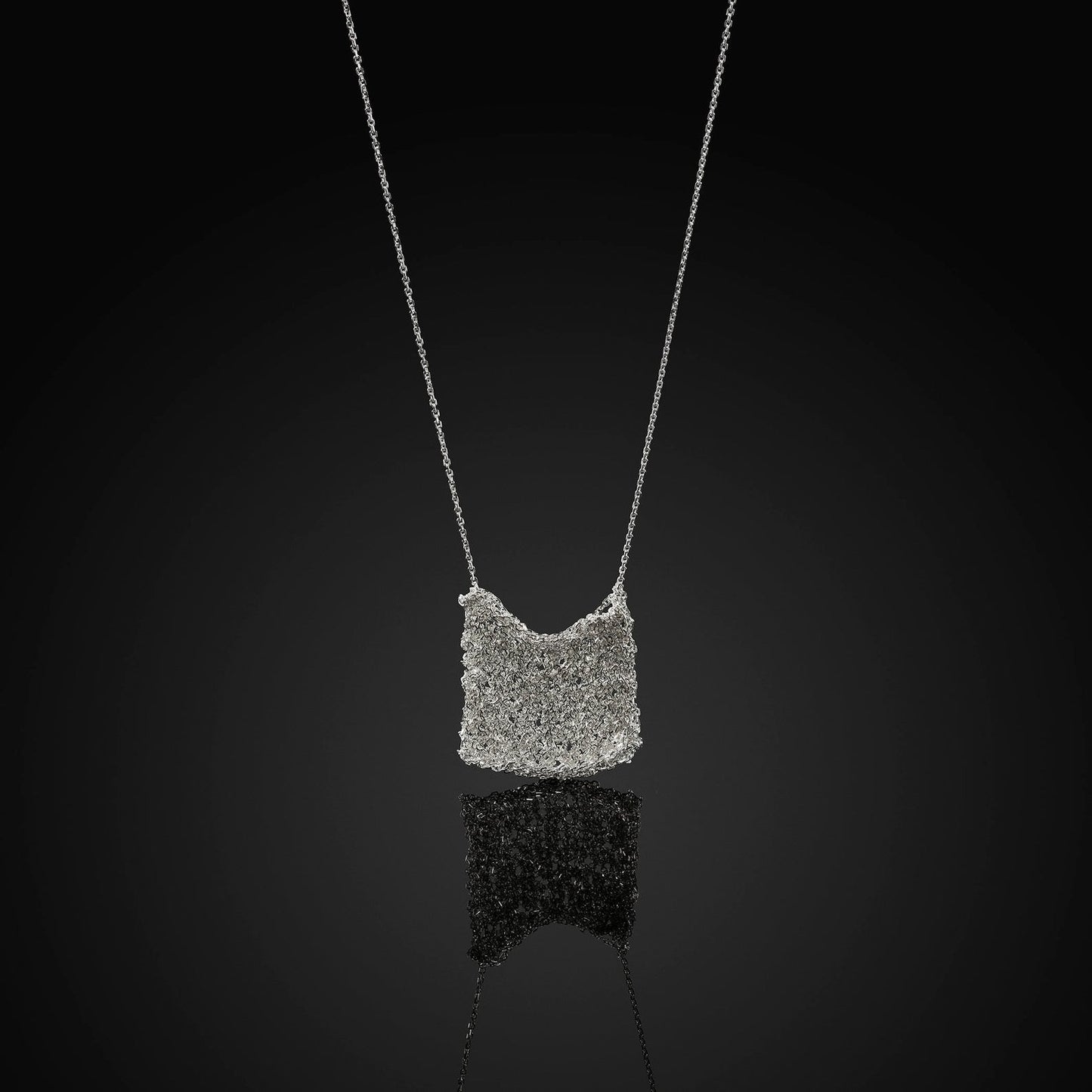 Sterling Silver Lucky Bag Necklace Design For Women