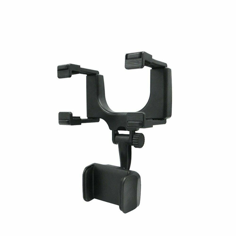 Car Rear View Mirror Mount Stand Phone Holder 360 Rotation