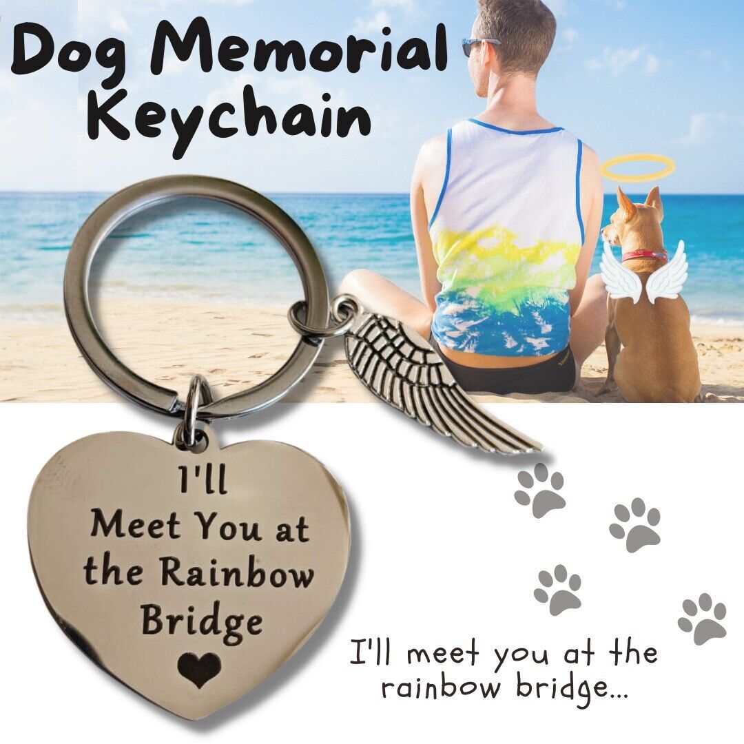 Pet Memorial Gifts Keychain Loss Of Dog Cat Sympathy Remembrance Gift For Owner