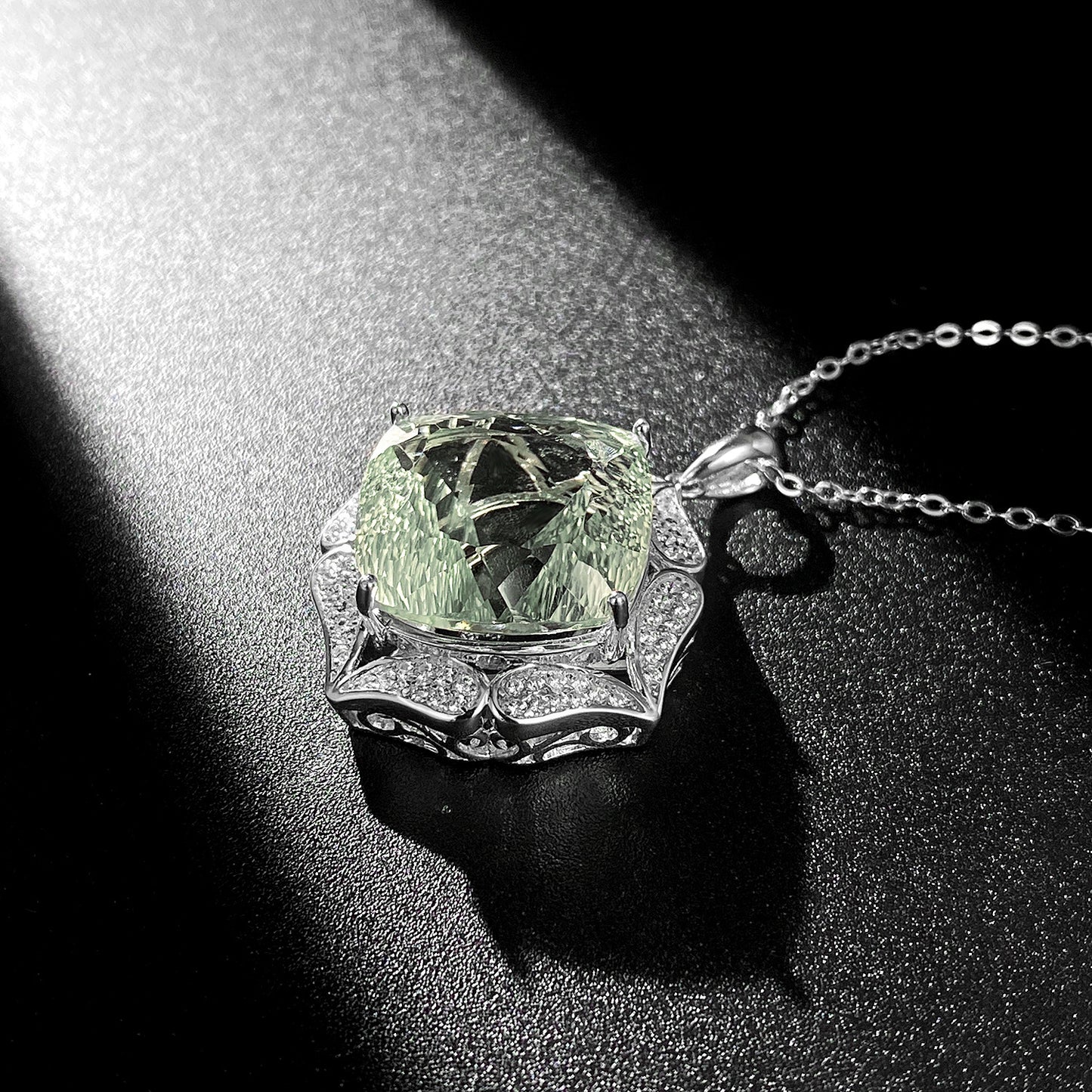 Natural Green Crystal Pendant