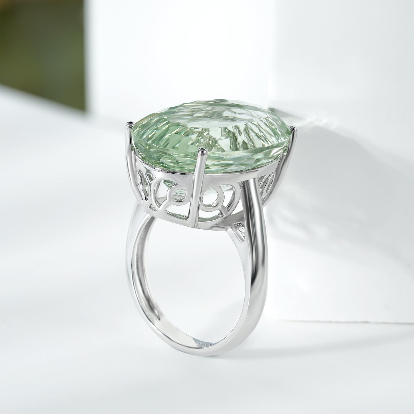 Green Amethyst Ring