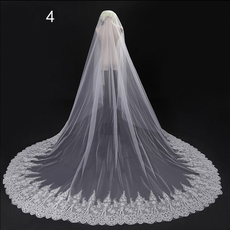 Master Wedding Veil Long Long Tail