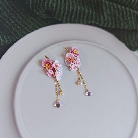 Butterfly Orchid Earring