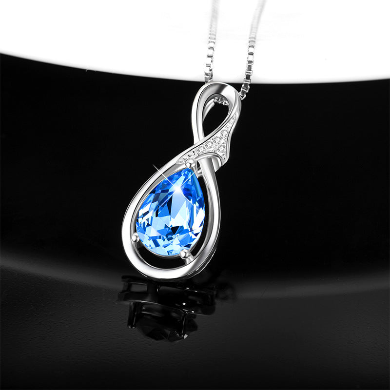 BLUE Crystal Necklace