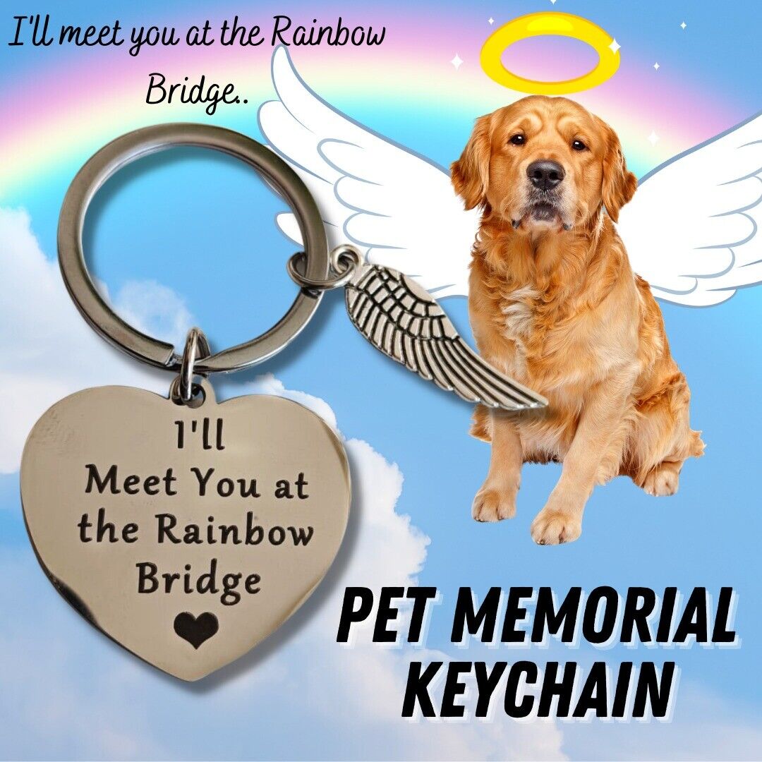 Pet Memorial Gifts Keychain Loss Of Dog Cat Sympathy Remembrance Gift For Owner