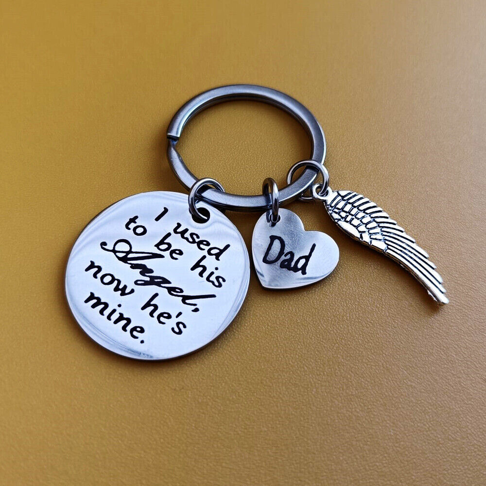 Loss Of Father Key Chain Dad Memorial Sympathy Gift Daddy Papa Keychain Keyring