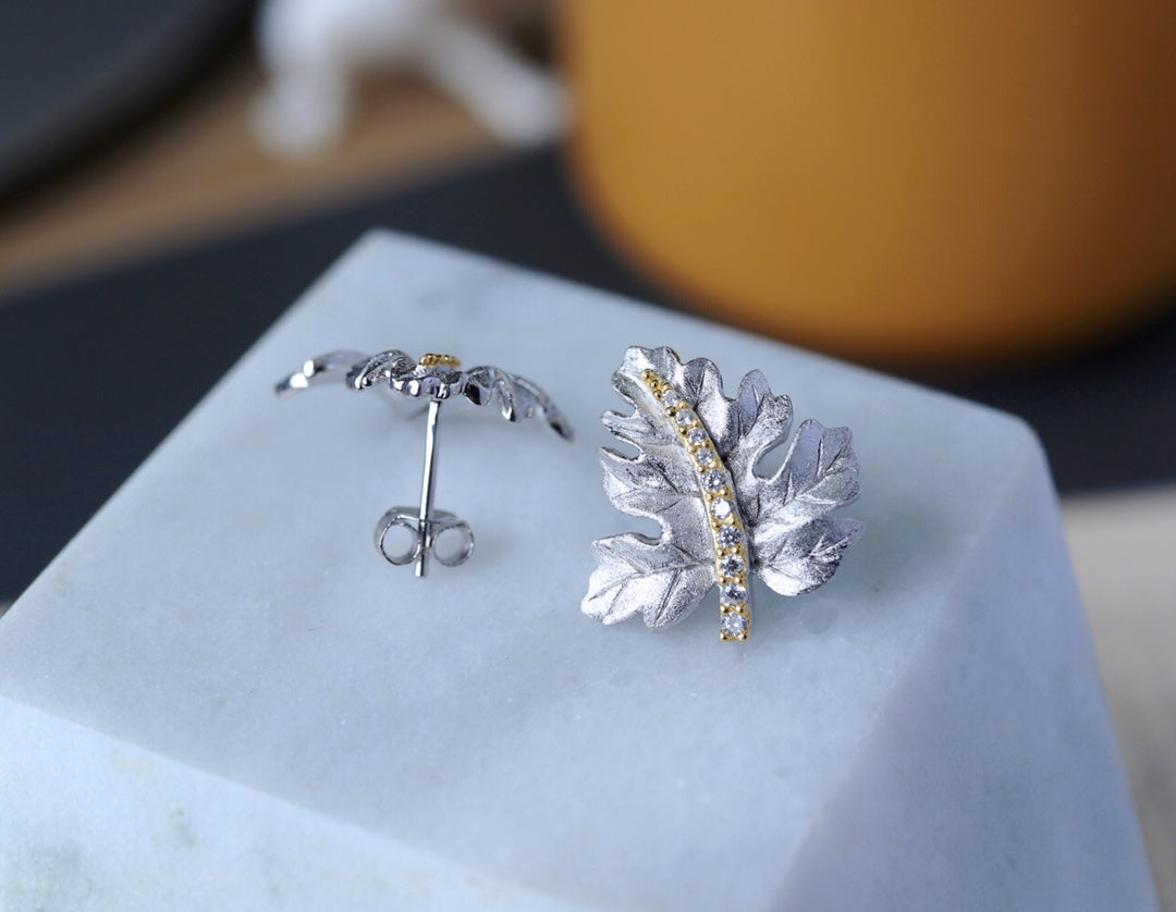 Gilded Leaf Earrings