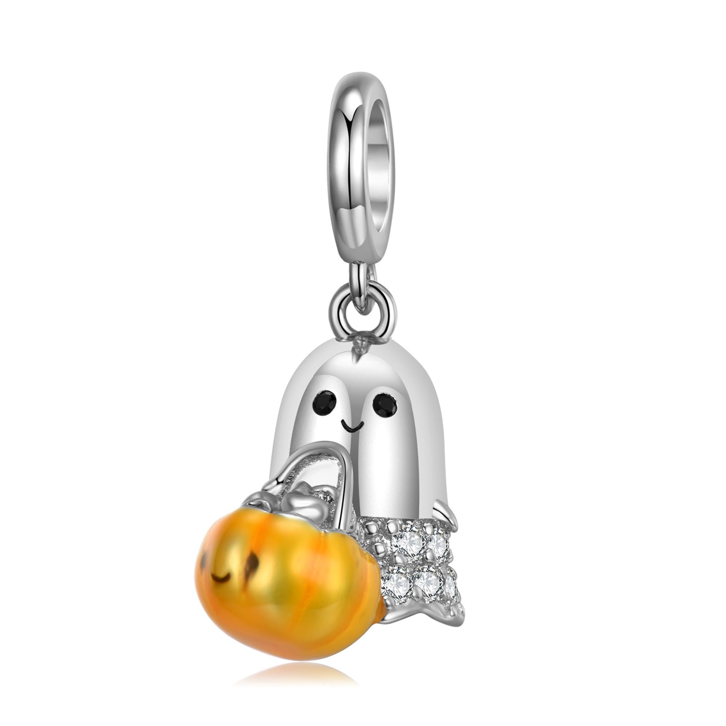 Ghost Pendant Of Pumpkin  Bracelet