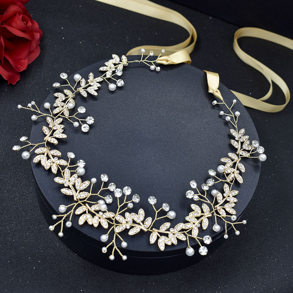 Leaves & branches pearl Hair hoop