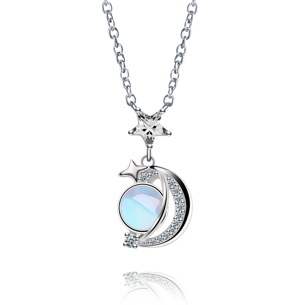 Star Moon Planet Necklace