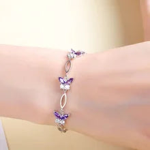 Butterfly Amethyst Bracelet