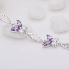 Butterfly Amethyst Bracelet