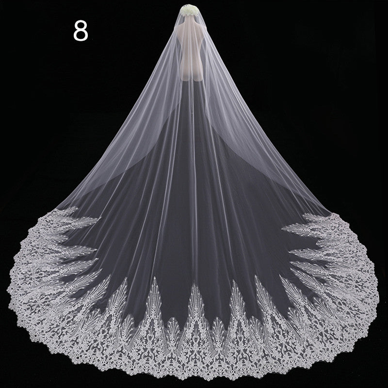 Master Wedding Veil Long Long Tail