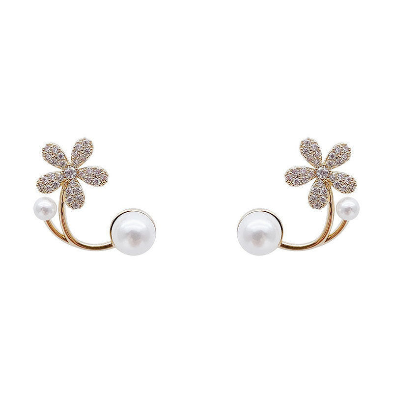 Pearl Flower Earrings