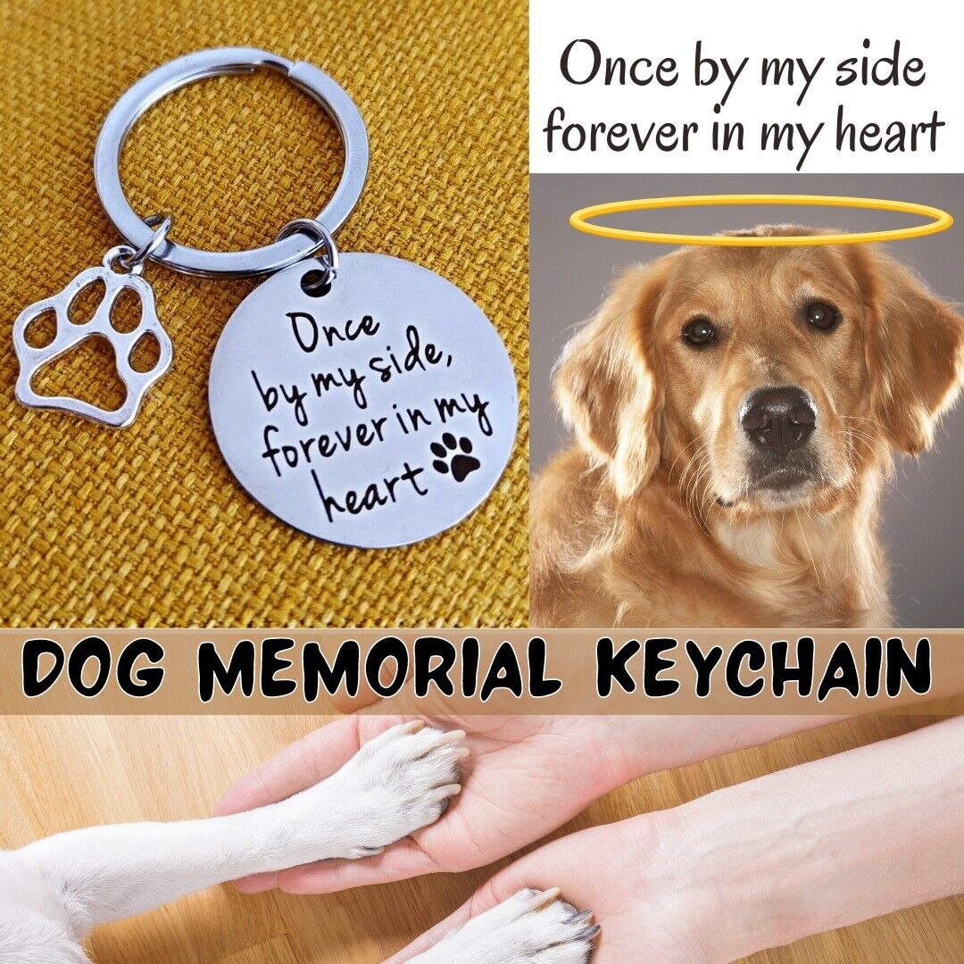 Dog Cat Remembrance Keychain Loss Of Dog Pup Puppy Pet Sympathy Memorial Gits