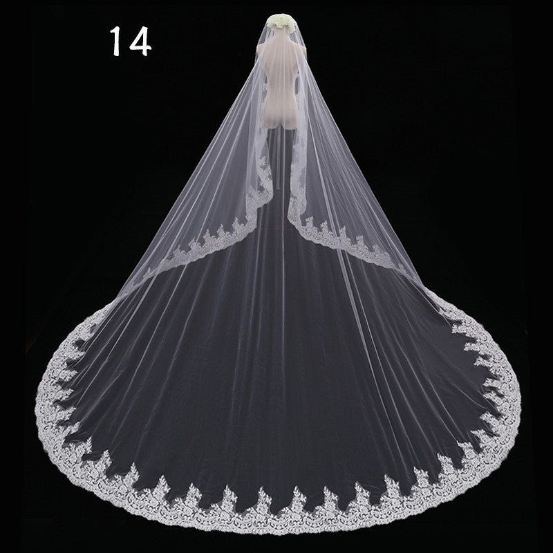 Master Wedding Veil Long Long Tail