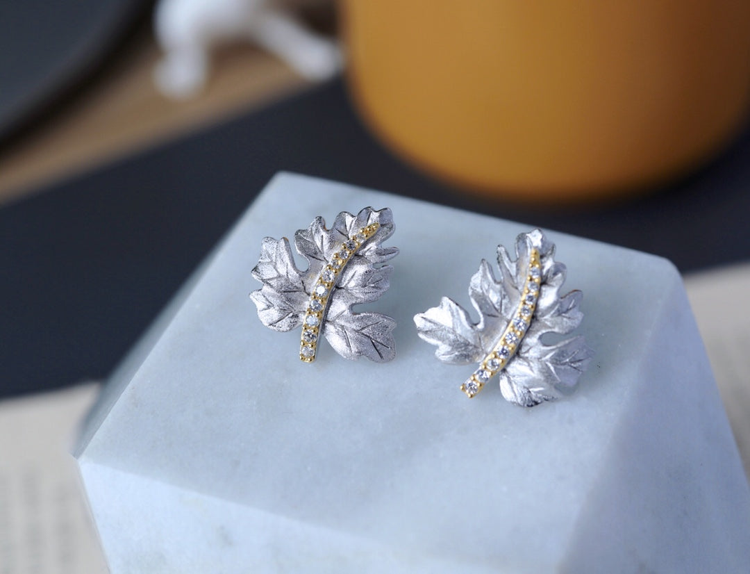 Gilded Leaf Earrings