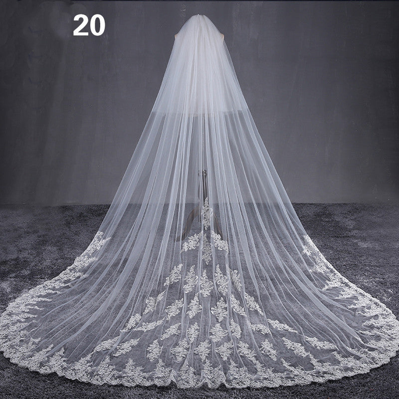 Master Wedding Veil Long Long Tail