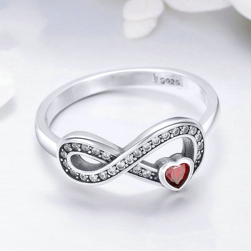 Eternal Heart S925 Sterling Silver Ring With Hao Shi