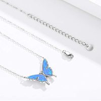 Opal Butterfly Necklace