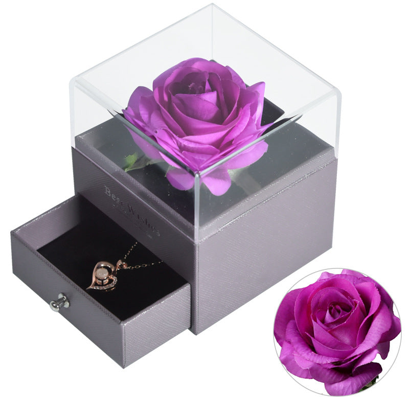 Flower Rose Jewelry Box