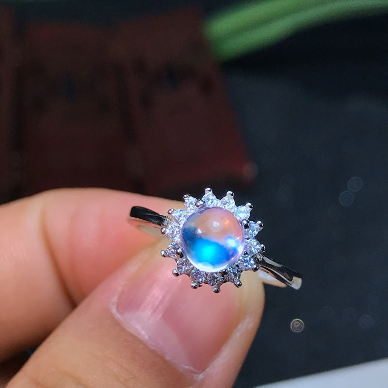 Blue Moonstone Fairy Ring