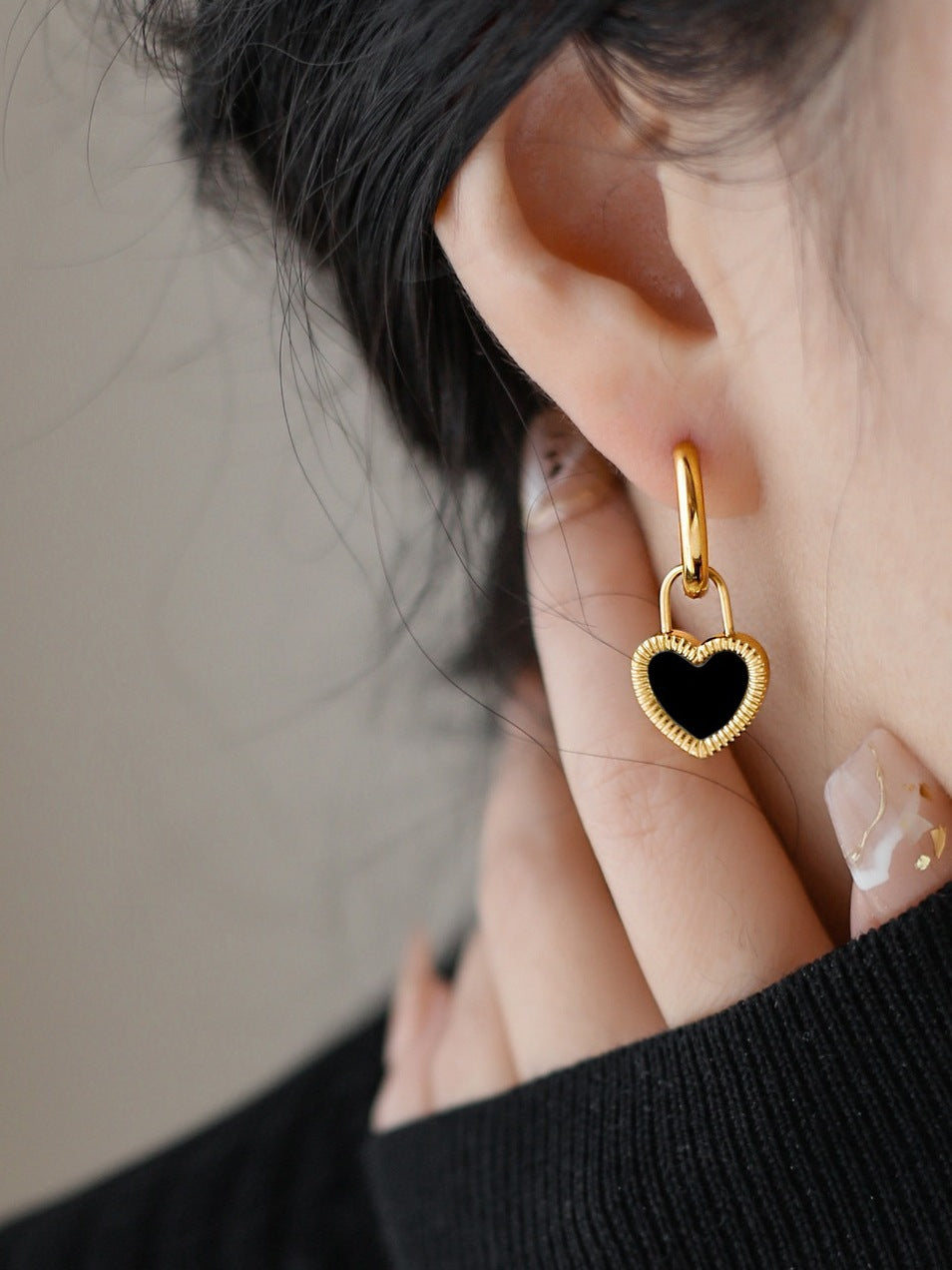 Love Double-sided Ear Clip