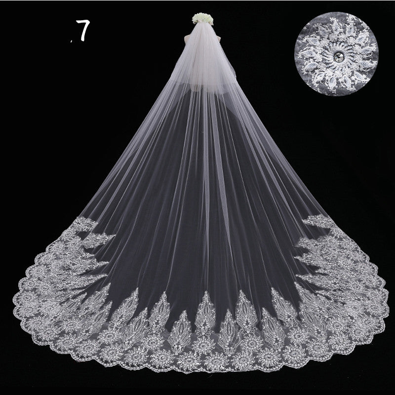 Master Wedding Veil Long Long Tail