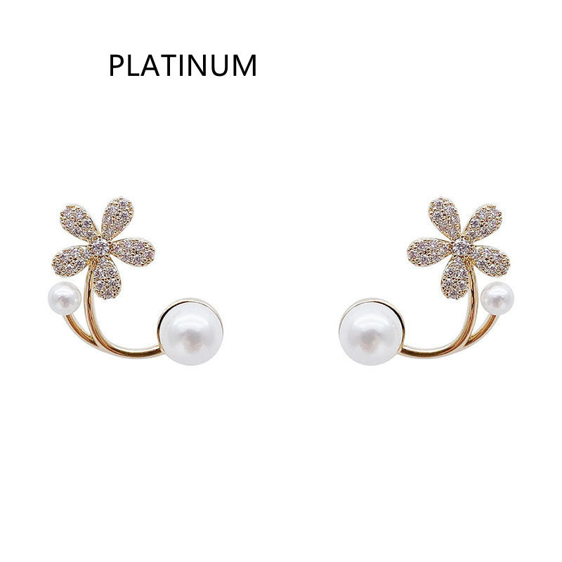 Pearl Flower Earrings