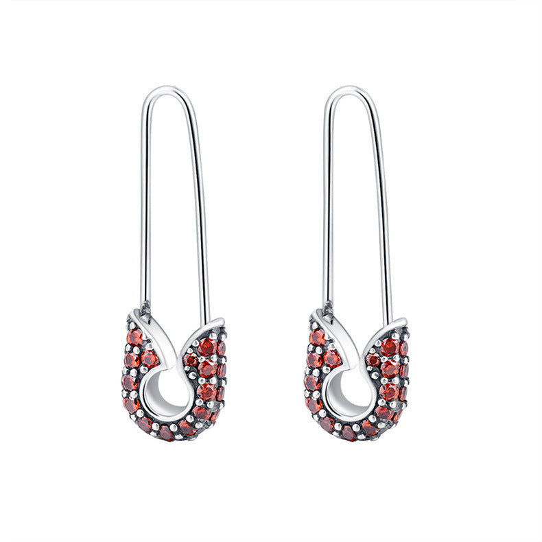 Long Paper Clip Earrings