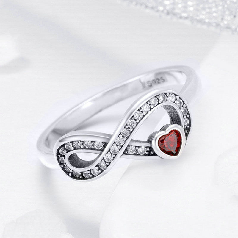 Eternal Heart S925 Sterling Silver Ring With Hao Shi