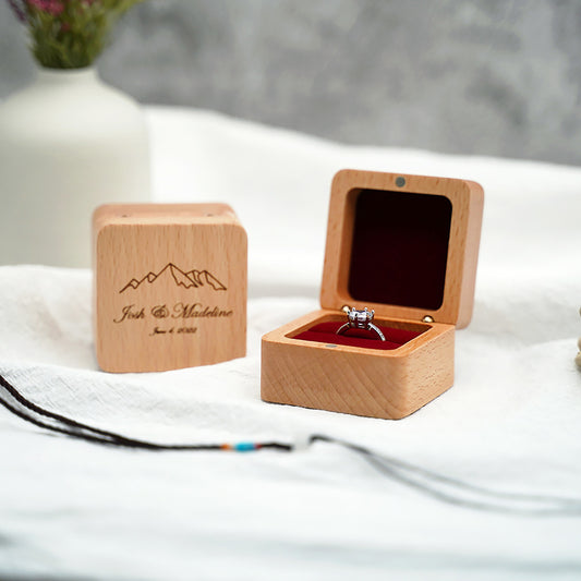 Beech Wooden Jewelry Box