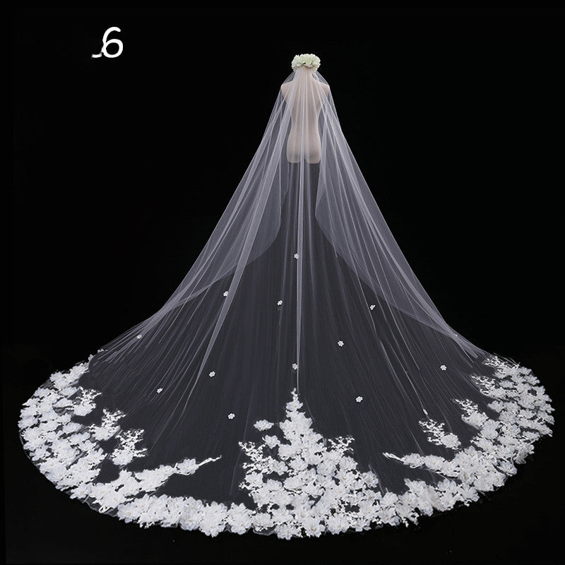 Master Wedding Veil Long Long Tail