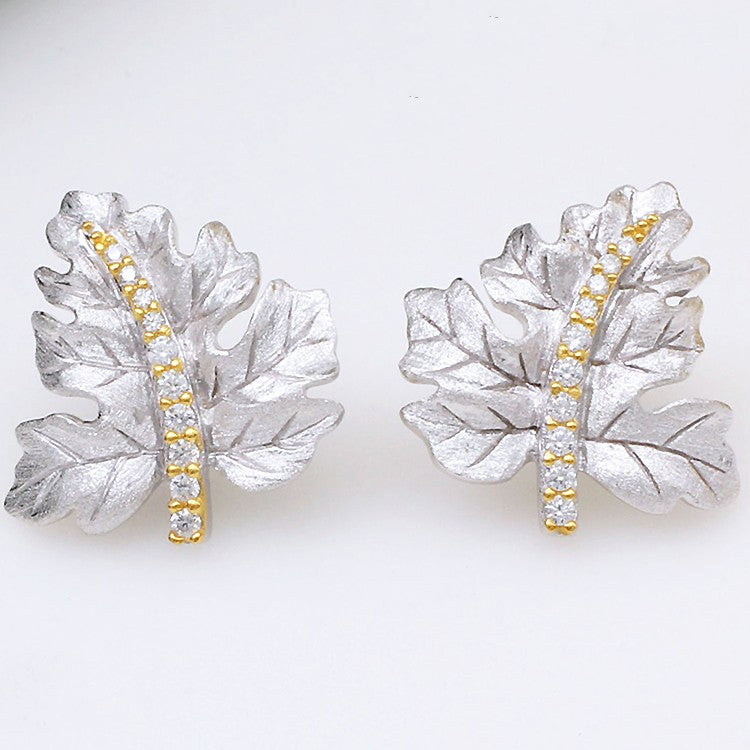 Gilded Leaf Earrings