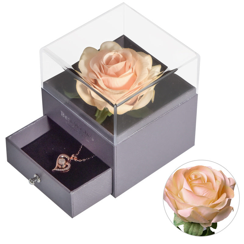 Flower Rose Jewelry Box