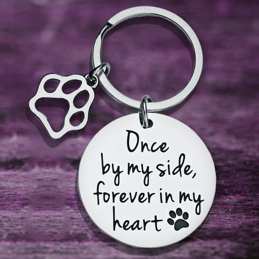 Dog Cat Remembrance Keychain Loss Of Dog Pup Puppy Pet Sympathy Memorial Gits