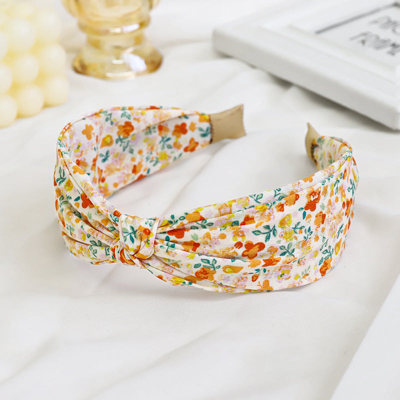 Fashion Printing Fabric Headwear Headband Trend Floral