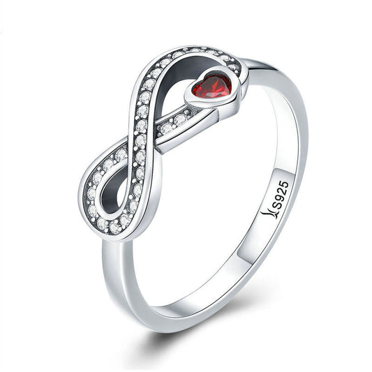 Eternal Heart S925 Sterling Silver Ring With Hao Shi