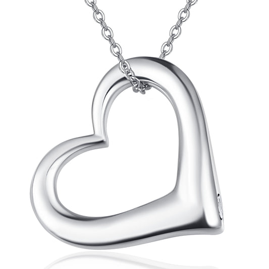 Heart Urn Necklace for Ashes for Women 925 Sterling Silver Cremation Jewelry Necklace Urn