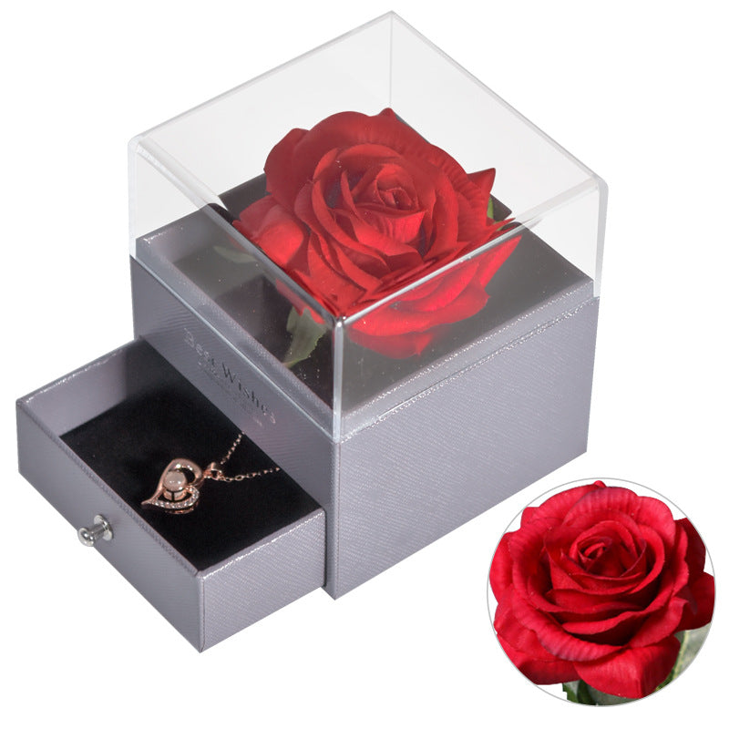 Flower Rose Jewelry Box