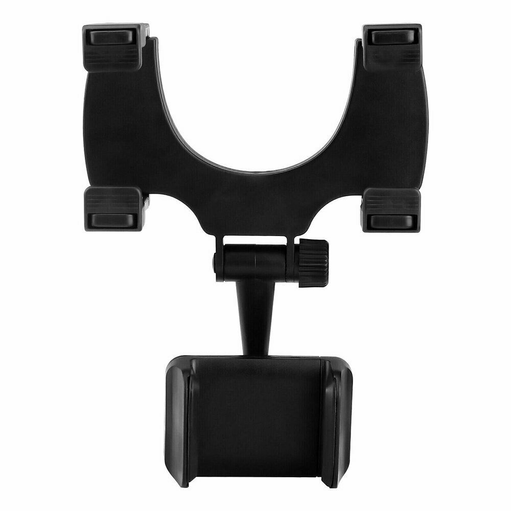 Car Rear View Mirror Mount Stand Phone Holder 360 Rotation