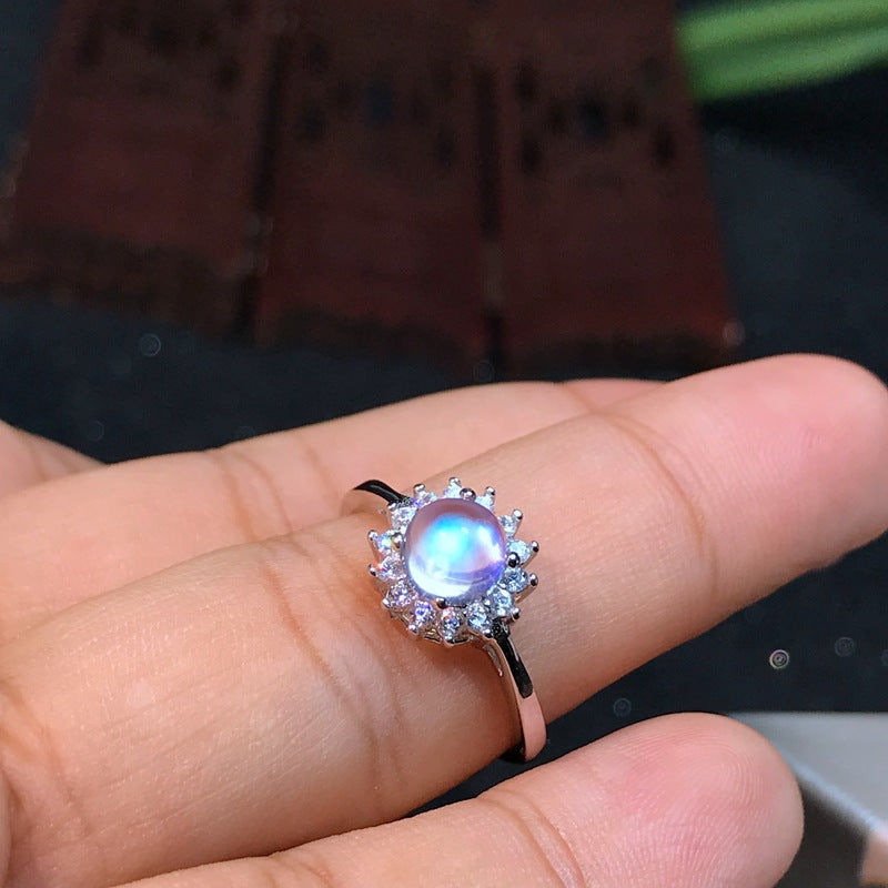 Blue Moonstone Fairy Ring