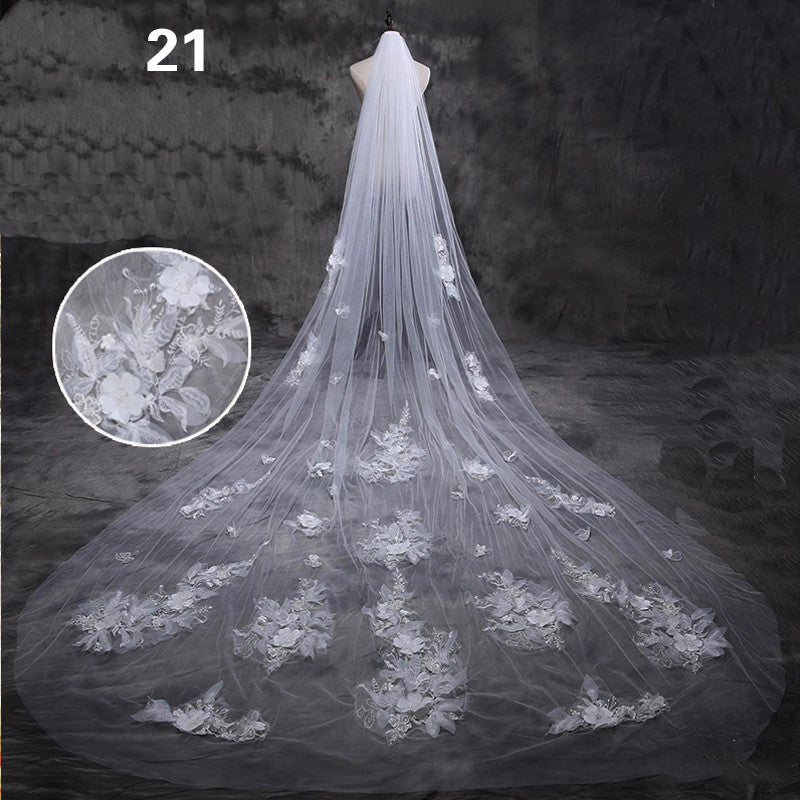 Master Wedding Veil Long Long Tail