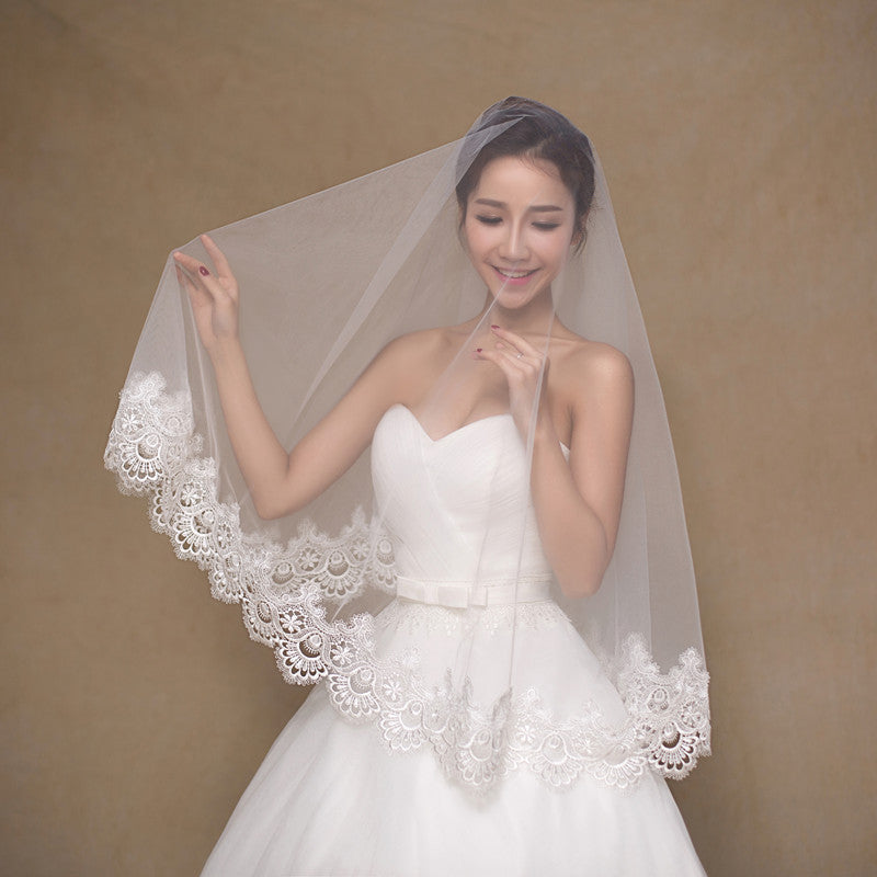 Lauren White Bride Veil