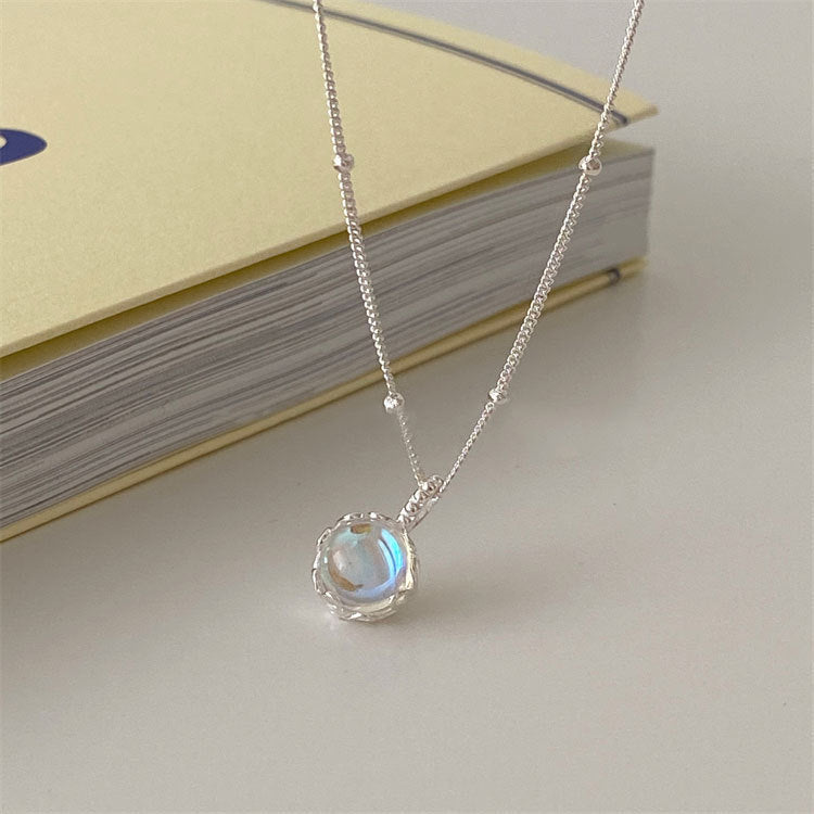 Moonstone Round Necklace